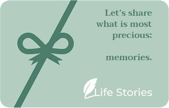 Preview of the Life Stories gift certificate